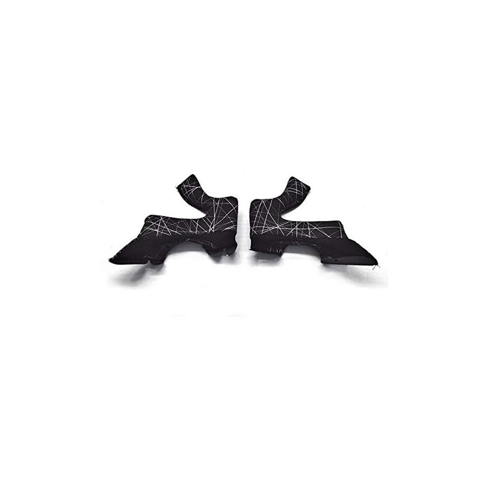 (Xl) Airoh Off Road Cheek Pads Graphic For Twist 2.0 Helmets Black 5032173790803
