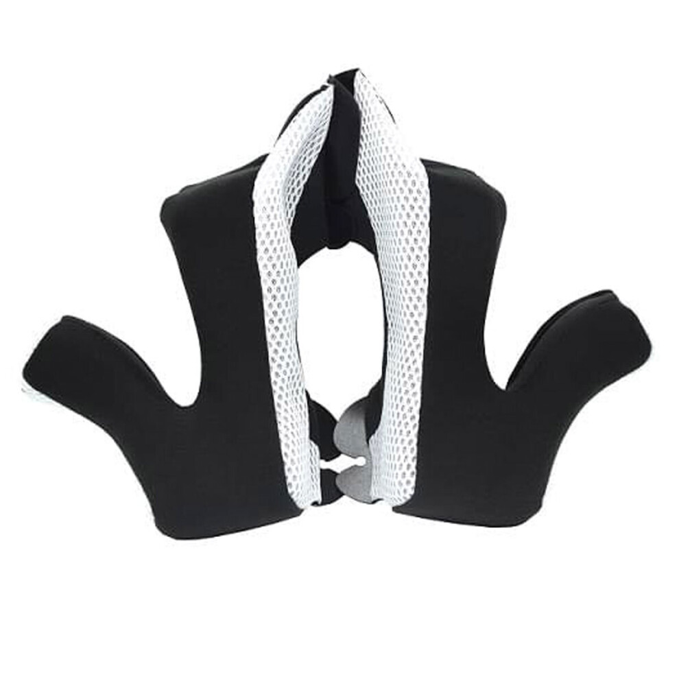 (Xs) Airoh Off Road Cheek Pads Black / White For Twist 2.0 Helmets White,Black 5032173802544