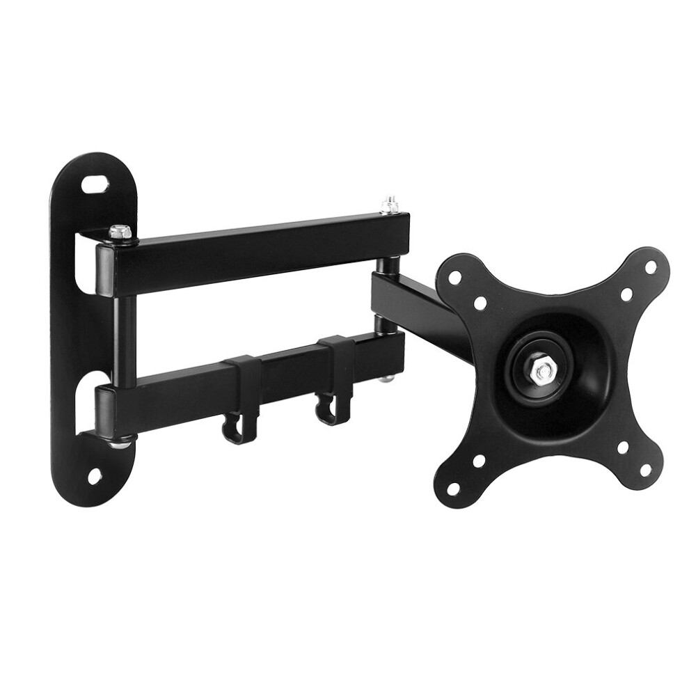 Monitor Wall Mount Bracket Swivel & Tilt for LED Curved QLED QE 4K LCD OLED SUHD UHD 10" - 32" up to 15kgs/33lbs (Single Arm Cantilever)