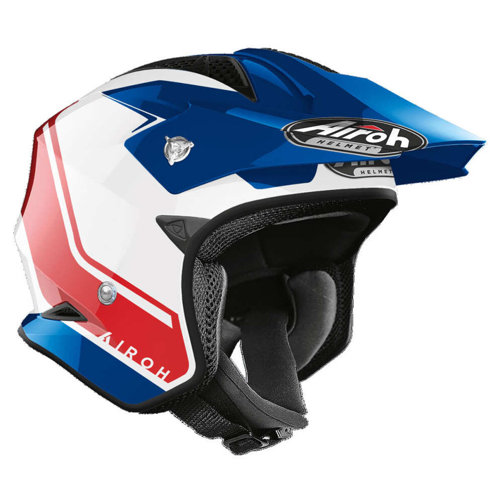 (2Xl) Airoh Off Road Trr S Keen Blue / Gloss Red / White Blue,White,Red 5032173800724