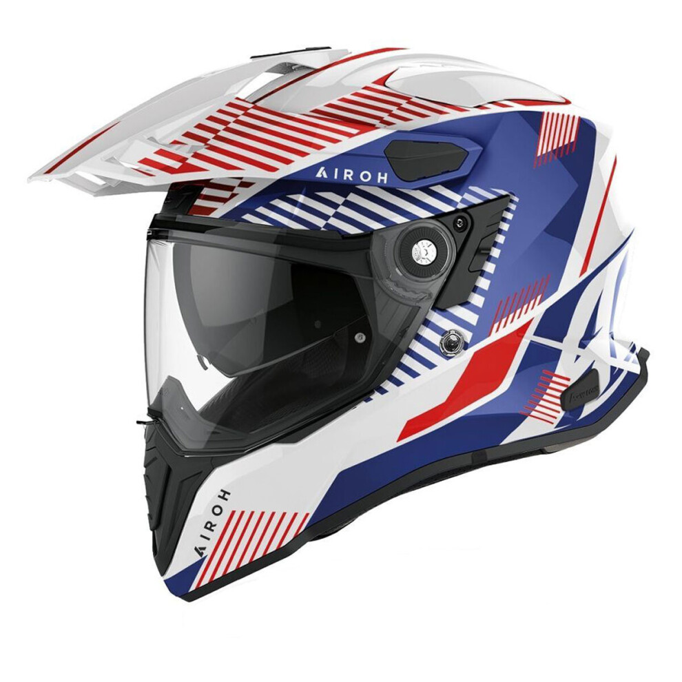 (S) Airoh 2022 Commander Boost Gloss Blue / White Blue,White 8029243330264