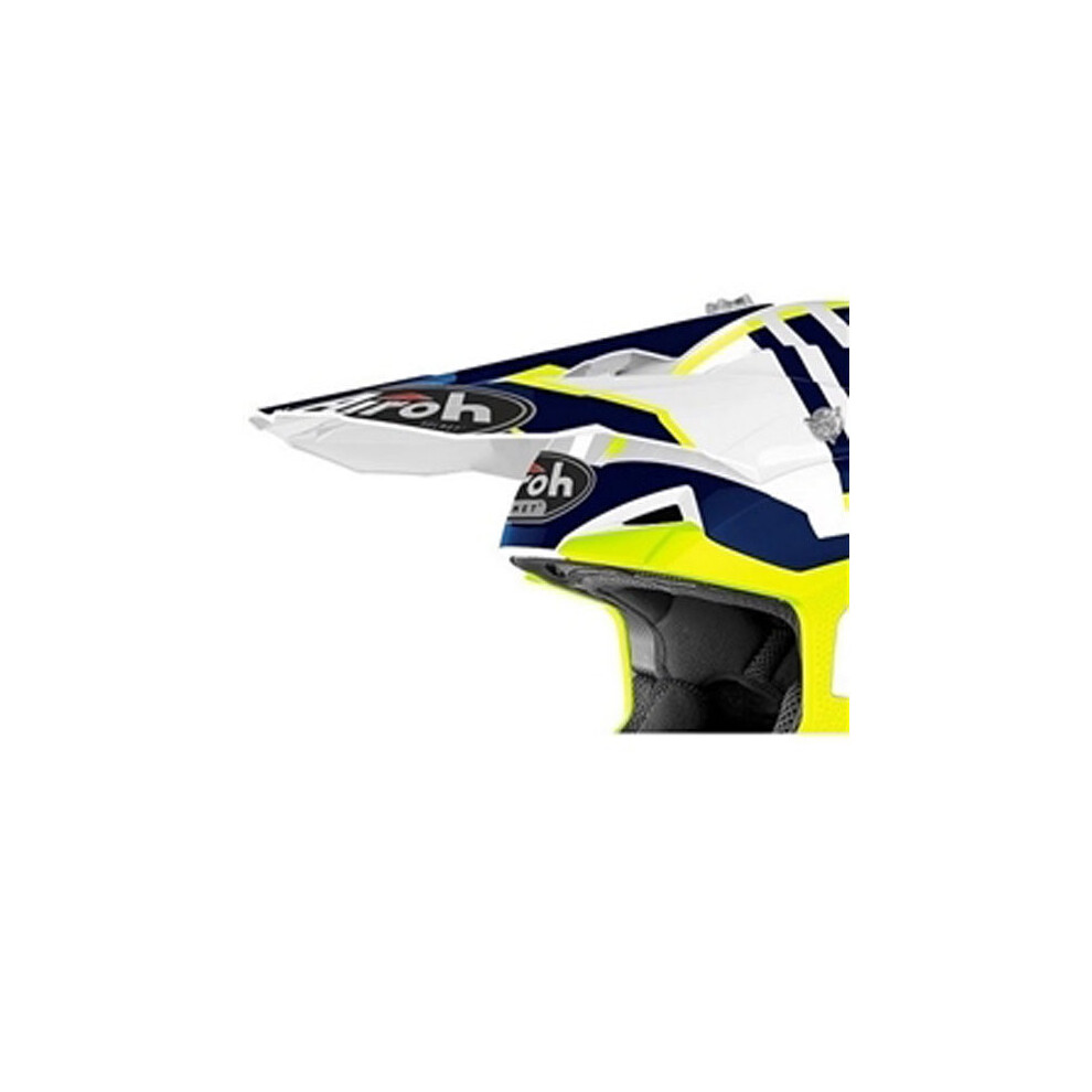 Airoh Off Road Peak For Wraap Broken Gloss Helmet Blue 8029243308553