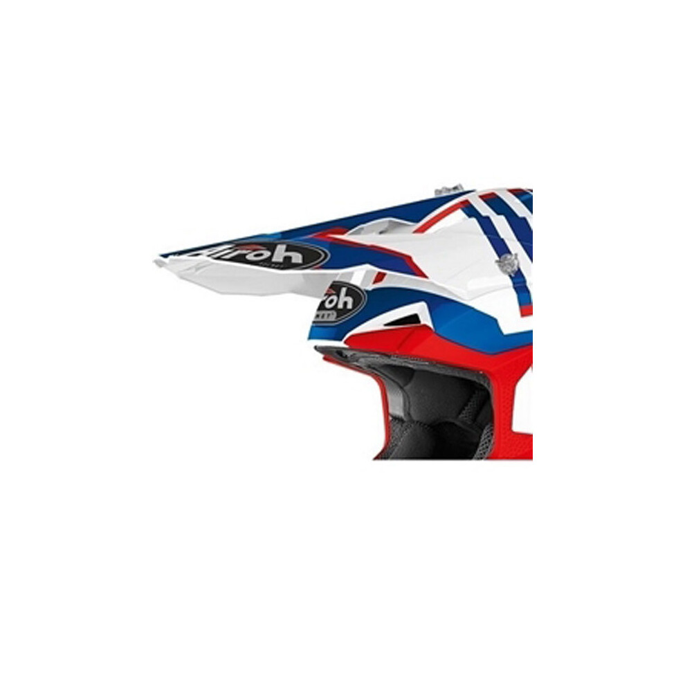 Airoh Off Road Peak For Wraap Broken Gloss Blue / Red Helmet Blue,Red 8029243308607