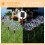 Solar Garden Lights Outdoor 4 Pack 480 LED Firework Landscape Path Lights 6