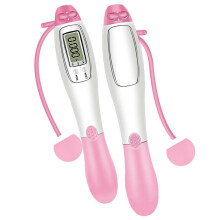 (Pink) Digital Wireless Cordless Skipping Jump Rope Fitness With Calorie Counter AUS