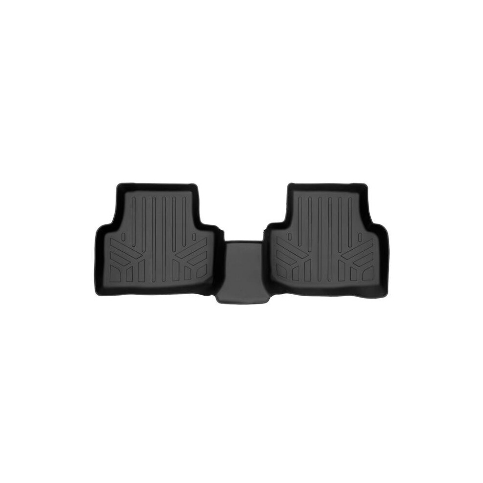 Smartliner Sb0562 All Weather Custom Fit 2 Row Floor Mat Liner Set For 2022-2023 Volkswagen Taos, Black 840004628844