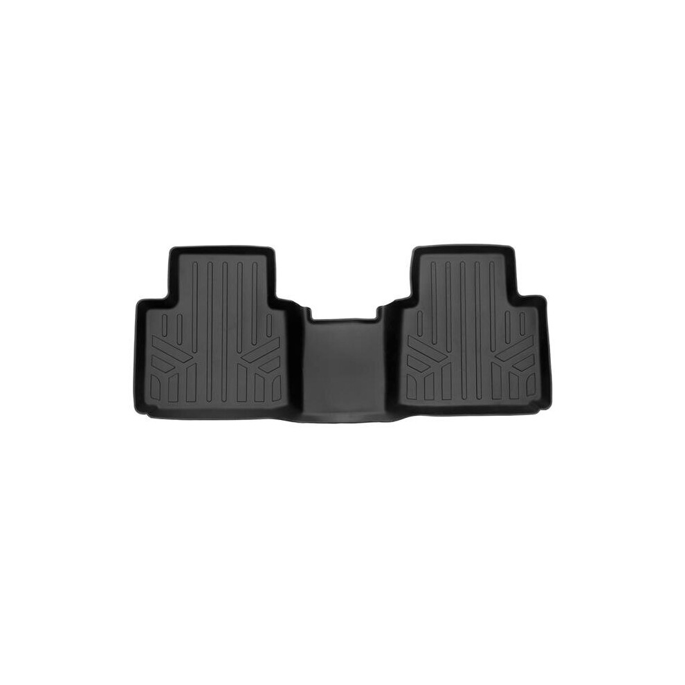 Smartliner Sb0561 Custom Fit 2Nd Row Floor Mats Liner For 2022-2023 Mitsubishi Outlander, Black 840004628615