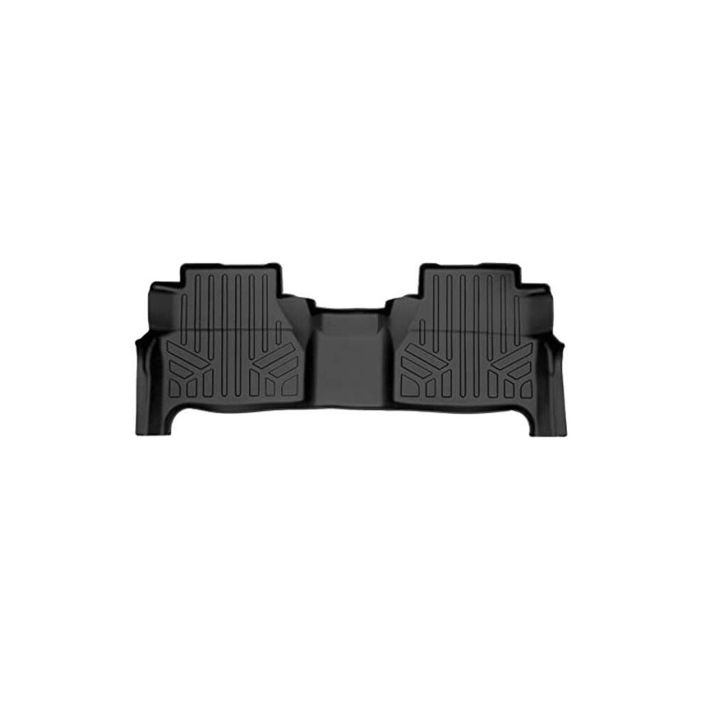 Smartliner Sb0571 Custom Fit 2Nd Row Floor Mats Liner For 2022-2023 Nissan Frontier, Black 840004629179