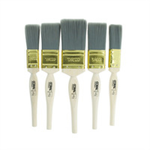 Coral Paint Brushes With Platinum Easy Clean Filaments 5 Piece Set