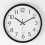(black) Retro Round Wall Clock Silent 1