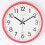 (red) Retro Round Wall Clock Silent 1