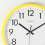 (yellow) Retro Round Wall Clock Silent 3