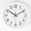 (White) Retro Round Wall Clock Silent Sweep Movement Home Bedroom Kitchen Hanging Decor 1