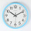 (blue) Retro Round Wall Clock Silent 1