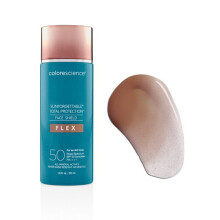 Colorescience 50 tot 70 SPF Totale Bescherming Gezichtsbescherming Flex SPF 50, Zinkoxide Formule, Tan, 1.8 fl. oz.