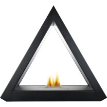 Adam The Geo Bio Ethanol Fireplace Suite in Black, 39 Inch - Refurbished