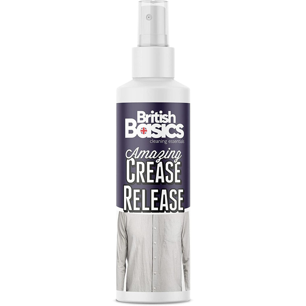 BritishBasics Crease Release Spray | Wrinkle Remover, Odour Eliminator & Fabric Freshener | Ironing & Clothes Steamer...