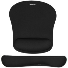 TECKNET Wrist Rest Mat, Keyboard and Mouse Wrist Support Pad Set, Comfortable Memory Foam Mouse Mat with Wrist Cushion Support,...