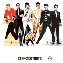 STAR CUTOUTS Fun Pack Ltd TT06 Presley Small Cardboard Cutouts Elvis Party Decorations Perfect Gift for Fans, Crafting and...