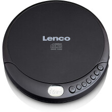 Lenco CD-010 - Portable CD Player Walkman - Diskman - CD Walkman - with Headphones and Micro USB Charging Cable - Black