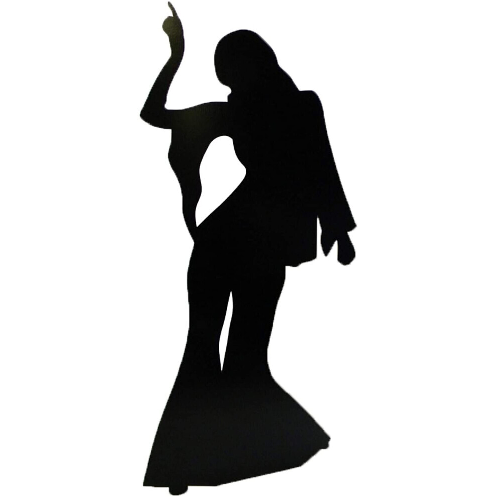 Star Cutouts Cut Out of Disco Dancer Female Silhouette