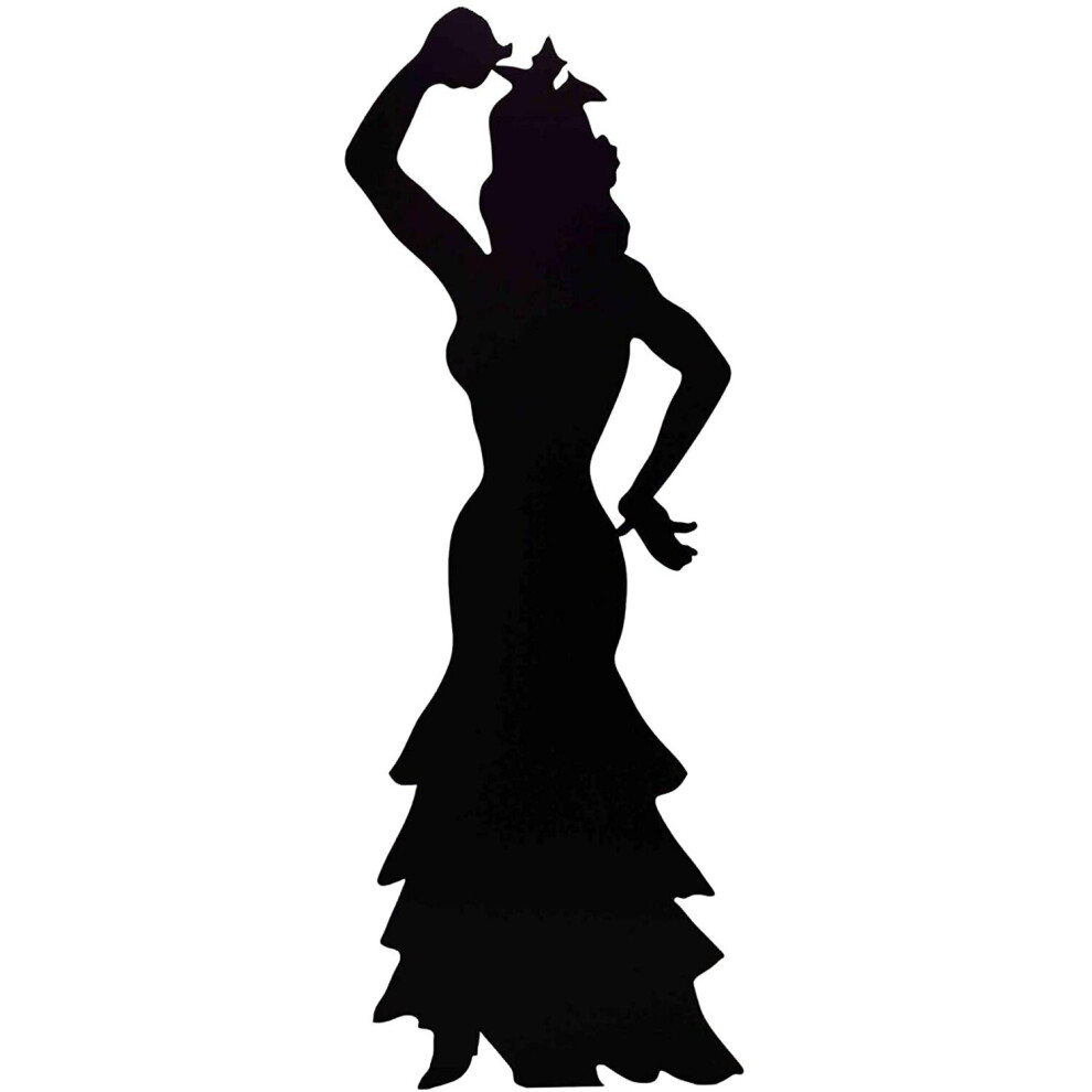 Star Cutouts Cut Out of Flamenco Dancer Silhouette