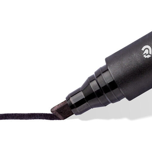 Staedtler Marqueur permanent STAEDTLER 350 - Noir - Pointe biseau - Indélébile 2
