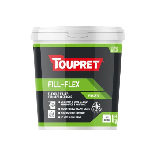 Toupret Fibacryl Fill-Flex 1kg Readymix Interior/Exterior Filler