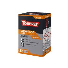 Toupret Masonry Repair Filler Powder For Exterior Use Light Grey 1.5kg