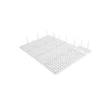 Umbra 1004318-660 Peggy Kitchen Cupboard Shelf & Drawer Organizer Tray, White - Set of 2