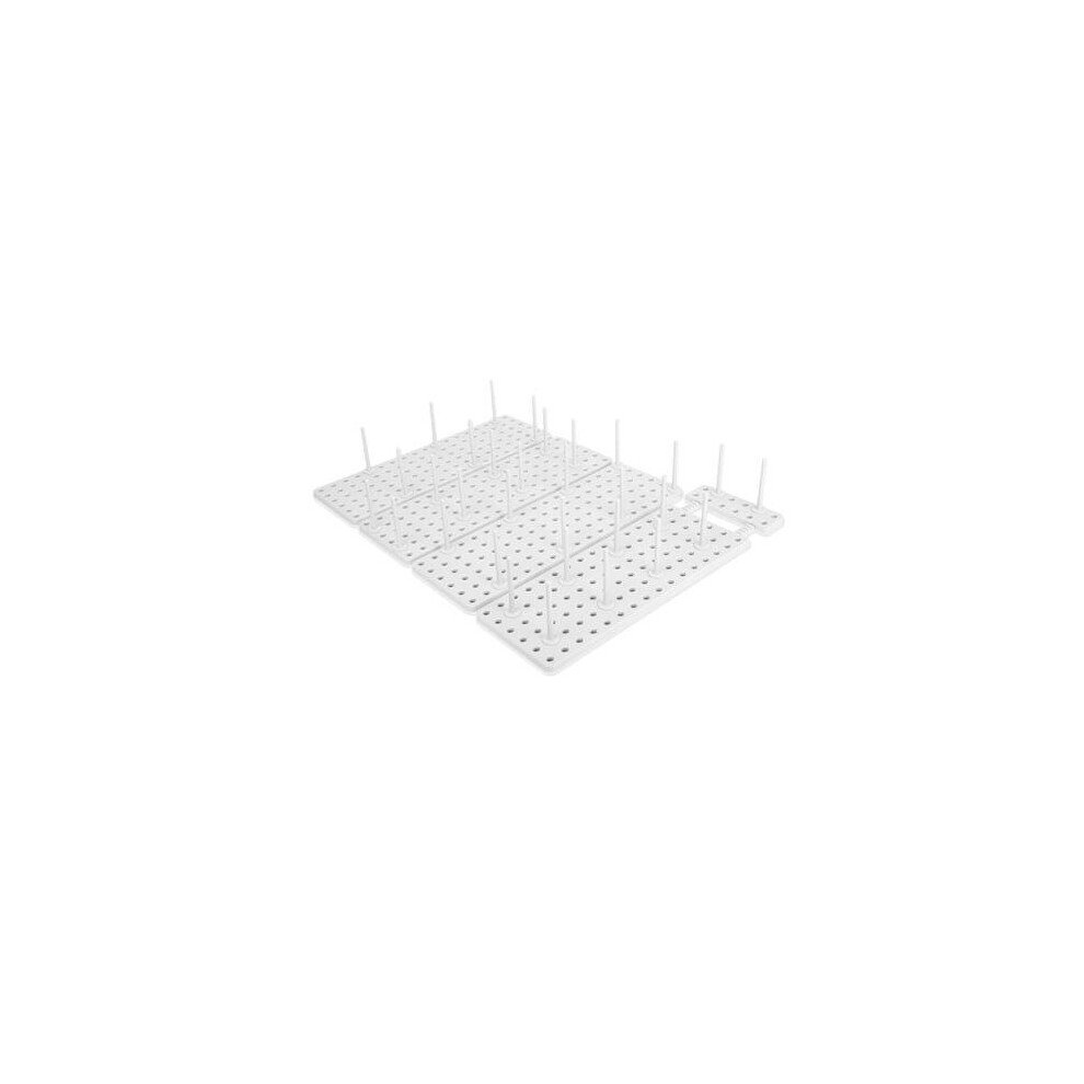 Photos - Other Accessories Umbra 1004318-660 Peggy Kitchen Cupboard Shelf & Drawer Organizer Tray, White - Set of 2