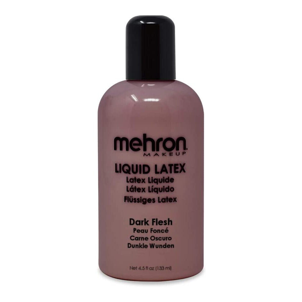 Mehron Makeup Liquid Latex (4.5 ounce) (Dark Flesh)