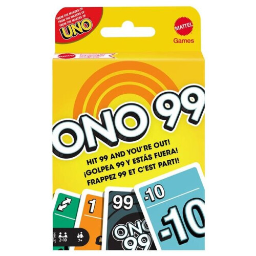 UNO Mattel MTTHHL37 UNO ONo 99 Card Game