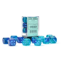 Gemini Tärningsblock | Set med 12 D6 Tärningar för Brädspel, Rollspel och Miniatyrspel | Premium Kvalitet 16 mm