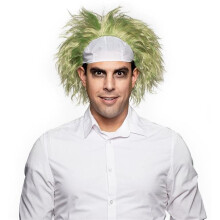 Enigma 00050 MLIME Beetlejuice Wig - Medium Lime, One Size, Adjustable Closure, Hand Wash Costume Wig