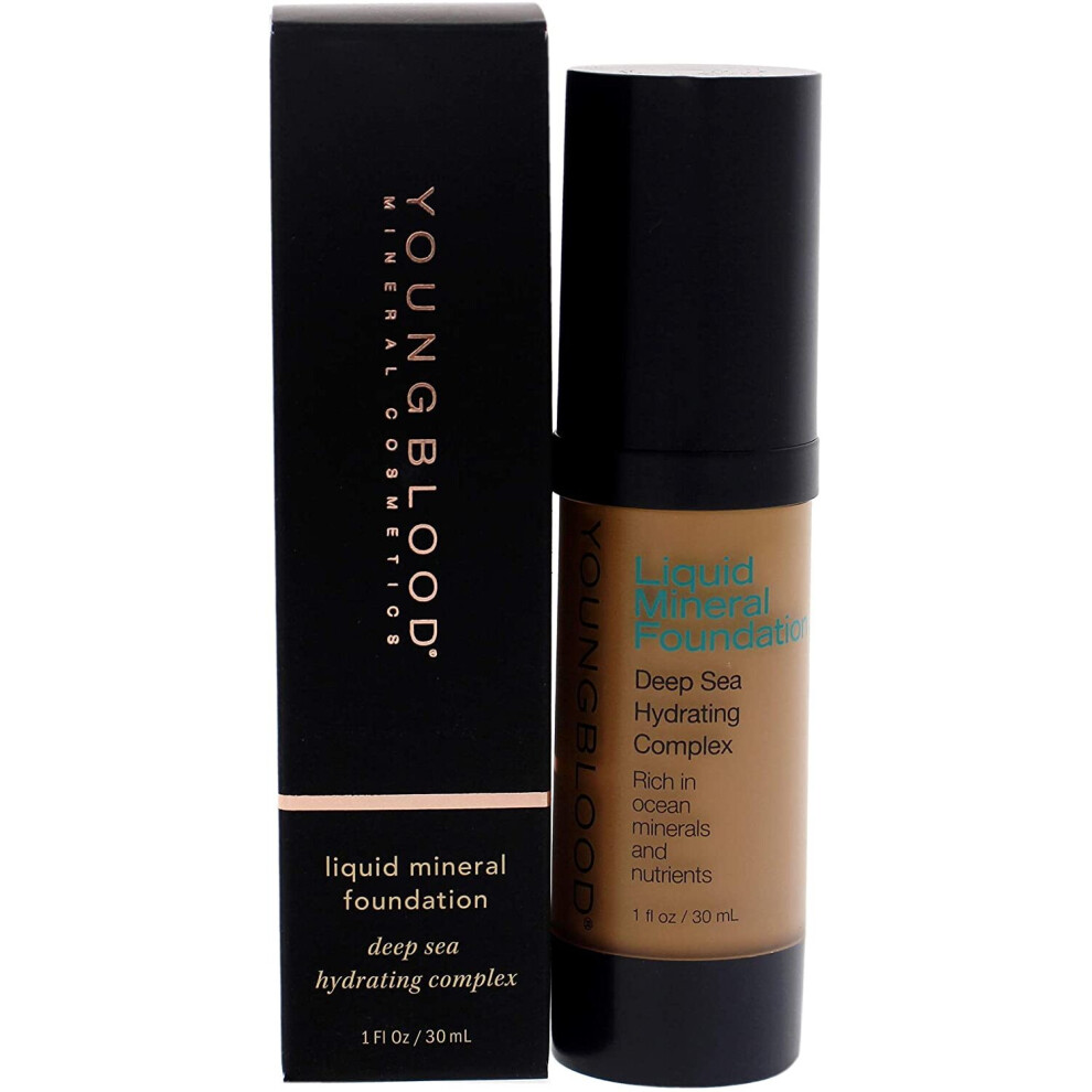 Youngblood Liquid Mineral Foundation, Suntan 1 oz
