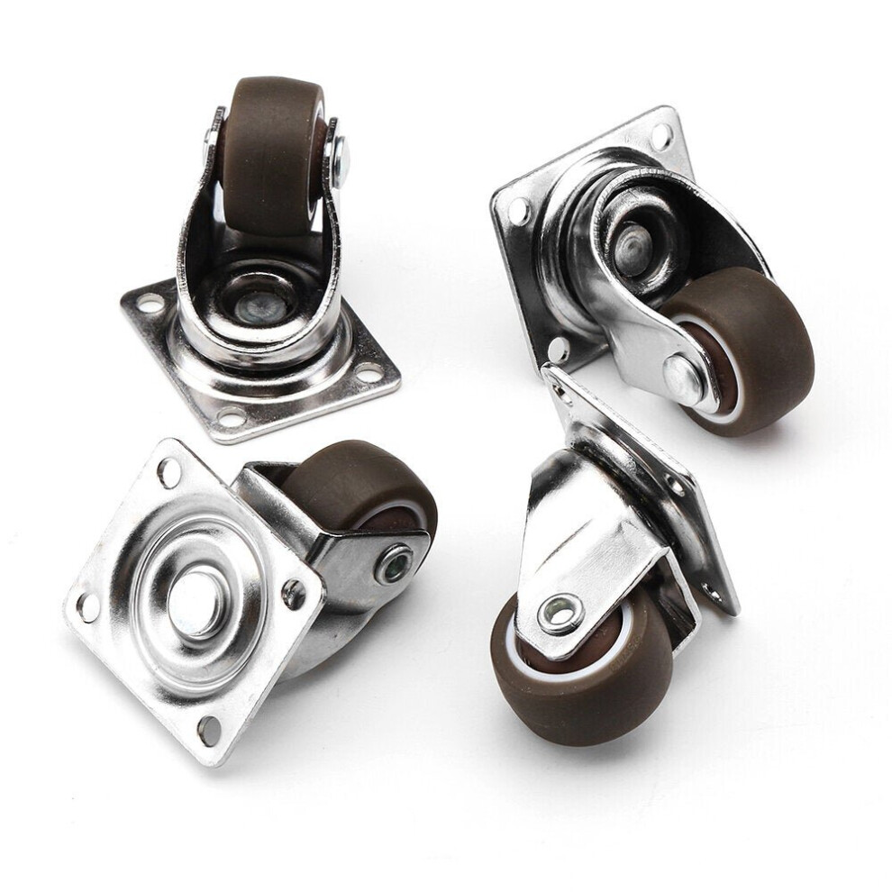 4Pcs 1 Inch Mute Tpe Universal Wheels Mini Casters For Furniture Bookcase Drawer 6112211910161