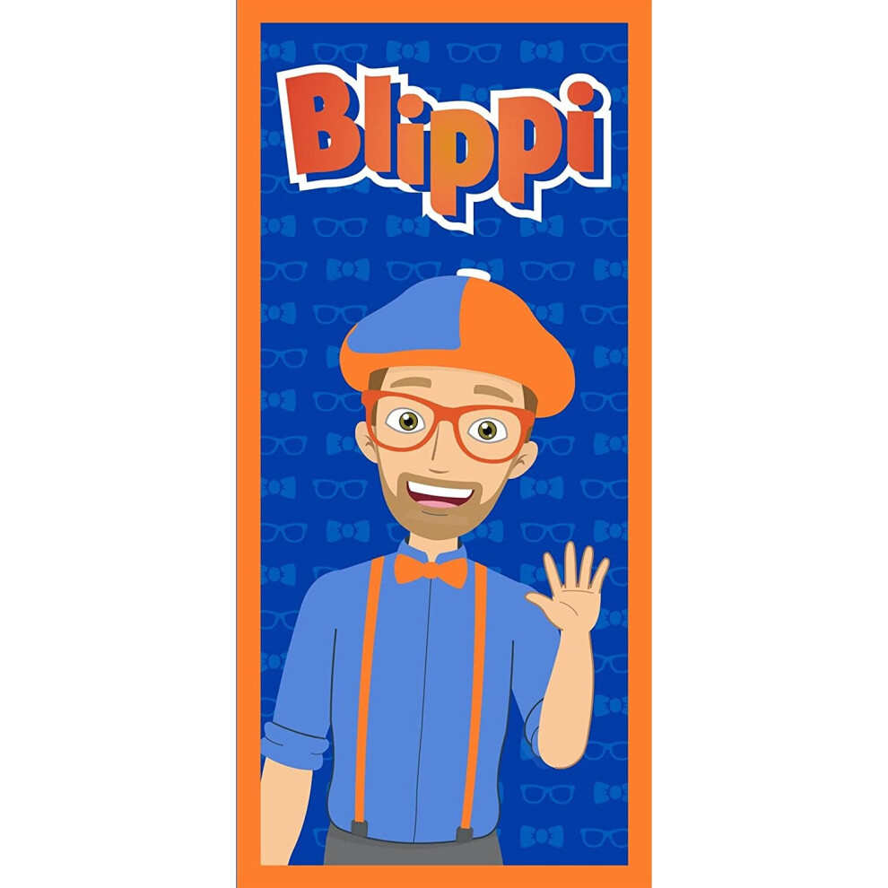 Blippi Beach Towel - Official Blippi Design - 70 x 140cm - 100% Cotton