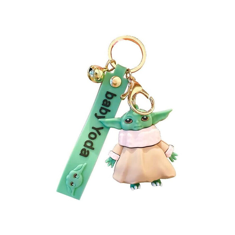 jiffybair Baby Yoda Keychain Grogu Keyring Star Wars Gifts Mandalorian The Child Kids Toys