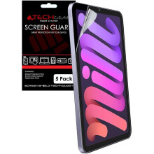 TECHGEAR 5 Pack iPad Mini 6, 6th Generation Screen Protectors, Ultra CLEAR Screen Protector Guard Cover Designed For iPad Mini...