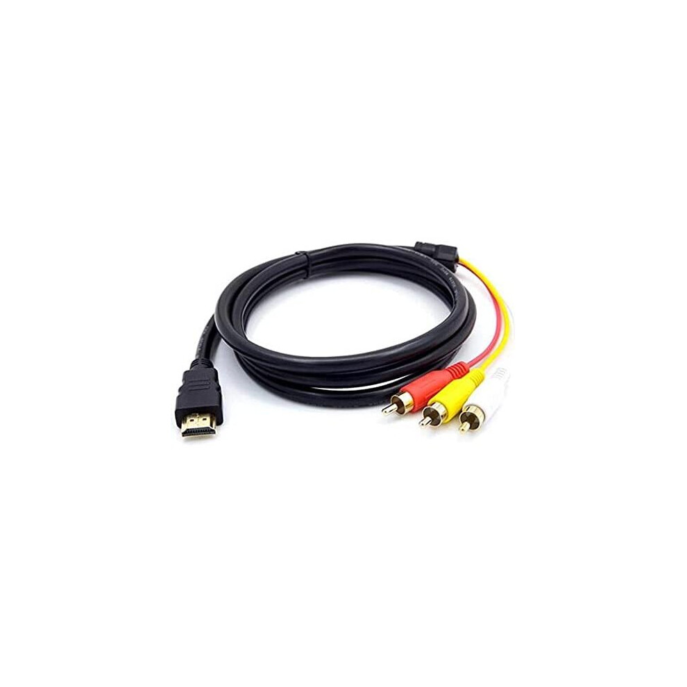 Hdmi To Rca Cable 1.5M Hdmi Male To 3 Rca 3Rca Male Cable Audio Projector Video Dvd 1080P Hdtv 722777143611