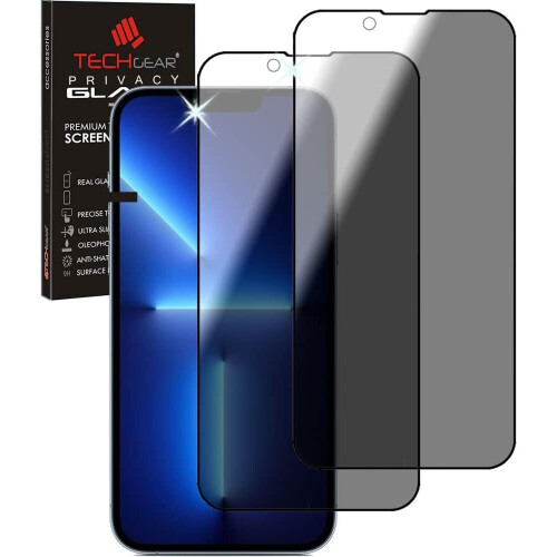 TECHGEAR [2 Pack] Anti Spy Screen Protector for iPhone 13, iPhone 13 ...