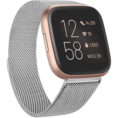 IMOT Metal Strap Compatible with Fitbit Versa 2 Strap / Fitbit Versa Strap / Versa Lite Strap, Magnetic Closure Strap for...