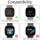 IMOT Metal Strap Compatible with Fitbit Versa 2 Strap / Fitbit Versa Strap / Versa Lite Strap, Magnetic Closure Strap for... 7