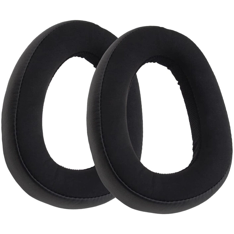 1 Pair of Ear Pads Cushion Earmuffs Protein Leather Replacement Black Compatible with Sennheiser GSP 600 GSP 670 GSP 500 Earphones
