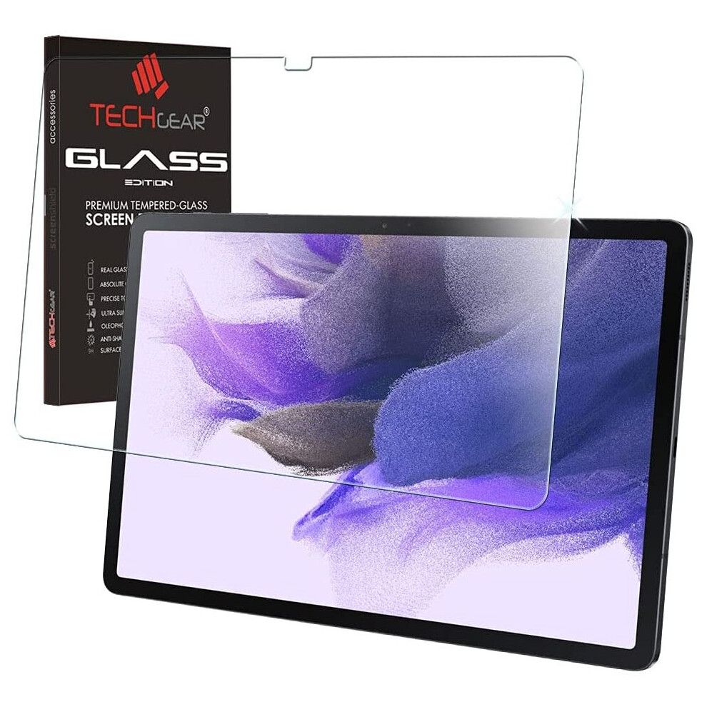 Techgear Galaxy Tab S7 Fe 12.4" Glass Edition (Sm-T730 / Sm-T736) Tempered Glass Screen Protector [9H Toughness] [Hd Clarity]...