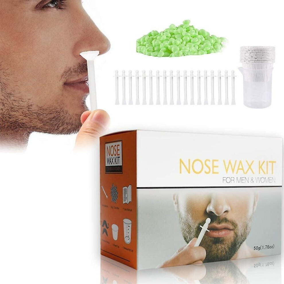 Nose Wax Kit Painless Nasal Hair Removal Set Safe Eyebrows Lips Facial Hair Removal Tools