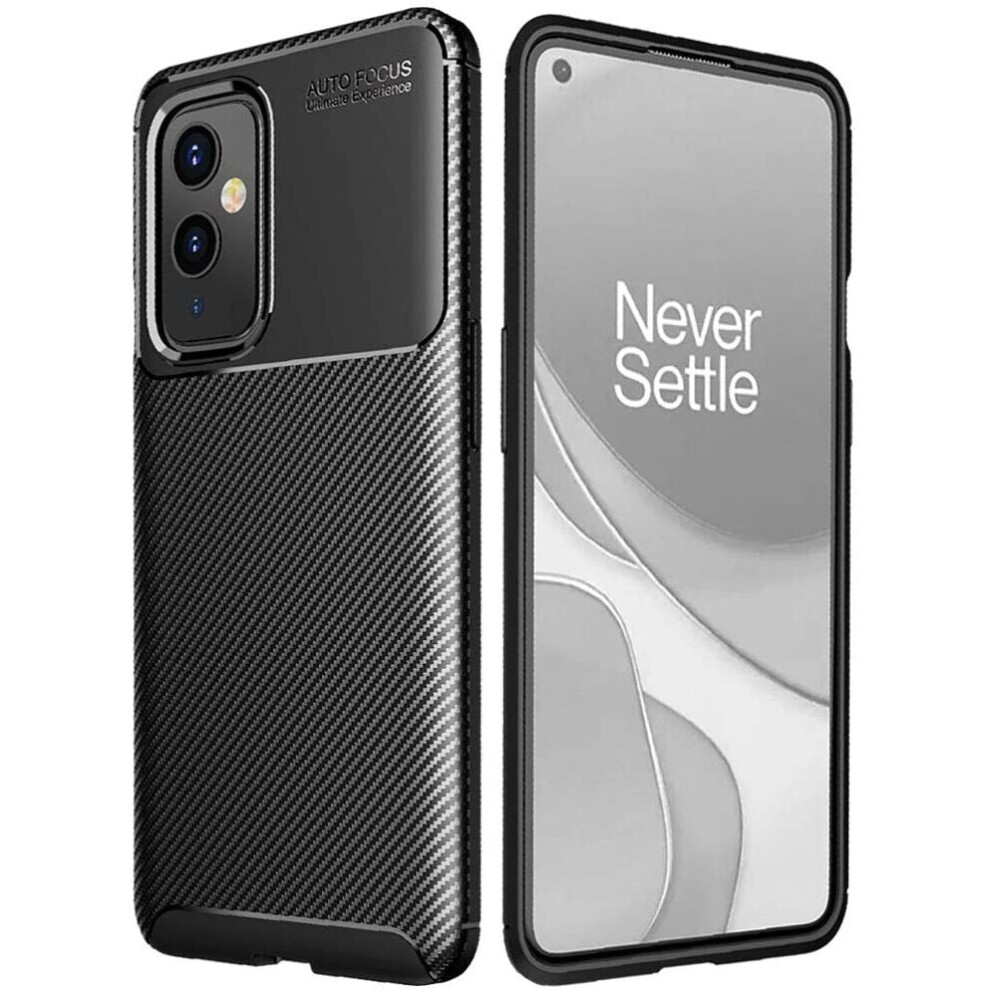 TECHGEAR Case fits OnePlus 9 [CarbonFlex Case] Premium Flexible Soft Shockproof Slim Fit Case Cover with Carbon Fibre Effect...