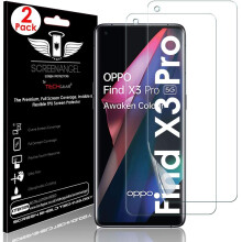 TECHGEAR [2 Pack Screen Protector fits Oppo Find X3 Pro 5G [Screen Angel Edition] [Case Friendly] [Bubble Free] [FULL Screen...