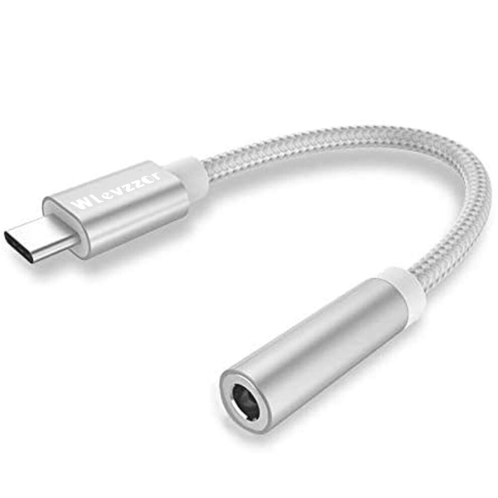 USB C to 3.5mm Headphone Jack Adapter,USB Type C to 3.5mm Aux Audio Dongle Cable,Built-in DAC Chip,Compatible with...